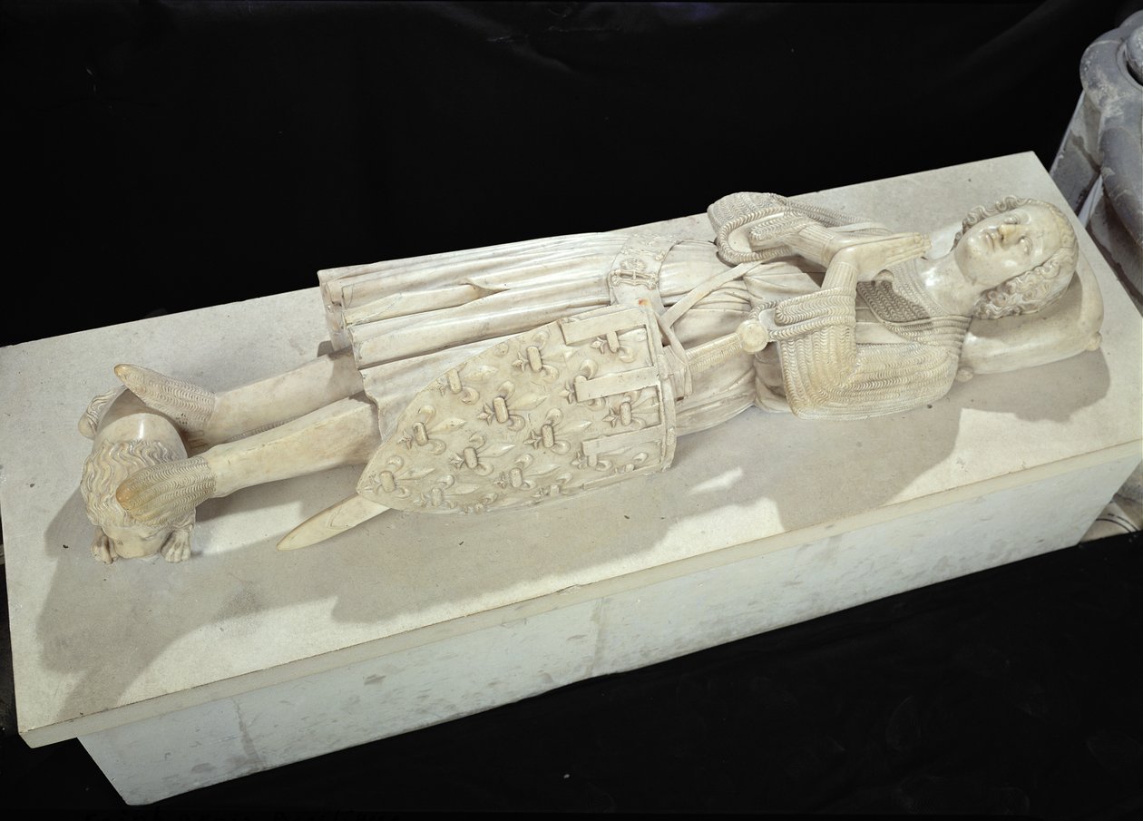 Beeld van Robert II (1250-1302) Graaf van Artois, 1317 door Jean Pepin