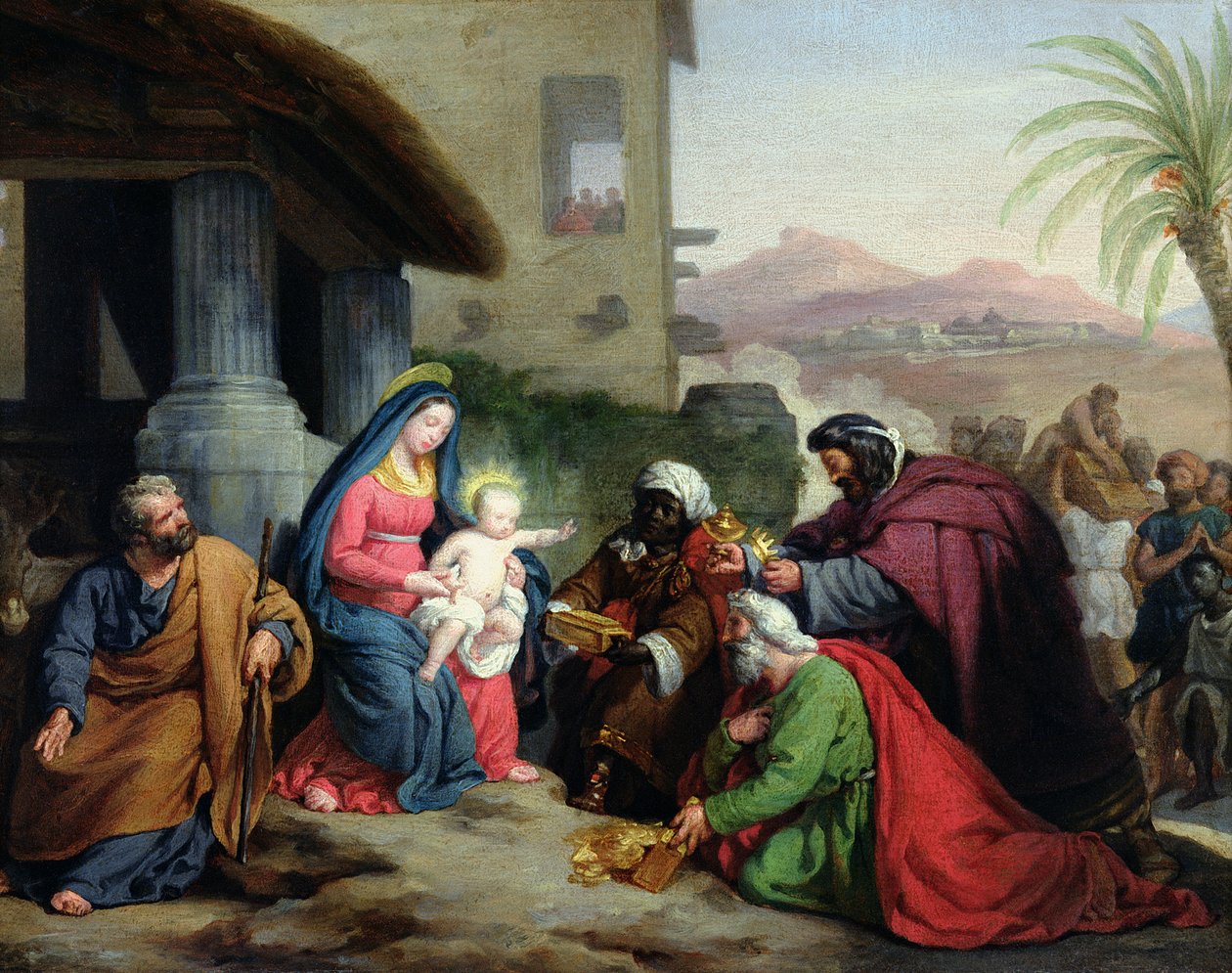 De aanbidding der wijzen, ca. 1833-36 door Jean Pierre Granger