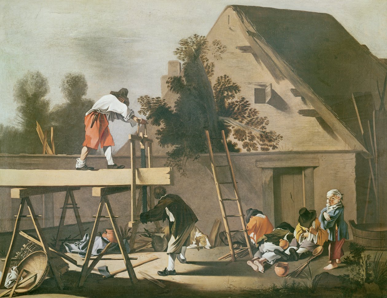 De zaagmolens, 1692 door Jean Tassel