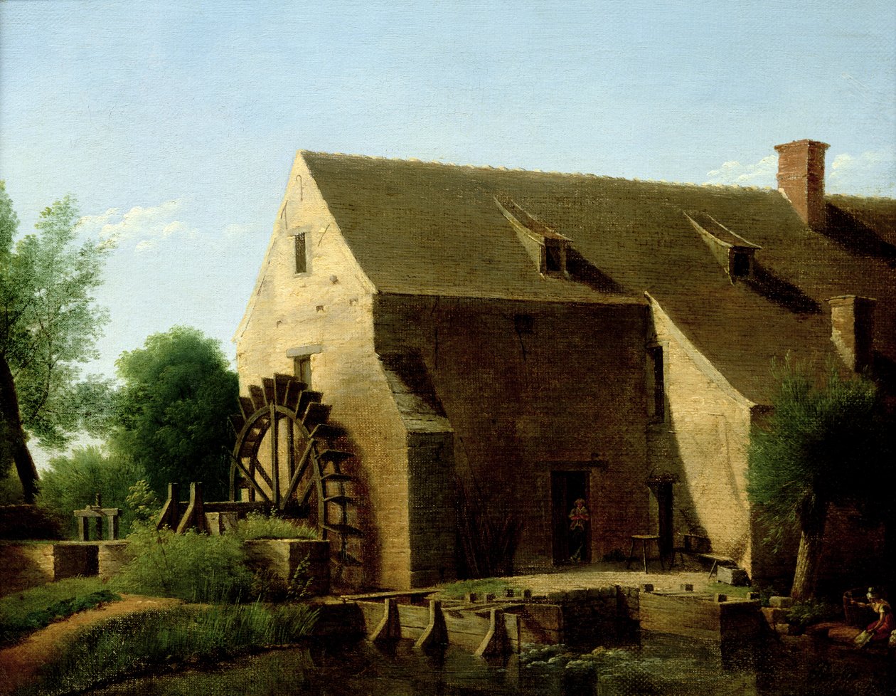 Een molen, 1800-06 door Jean Victor Bertin