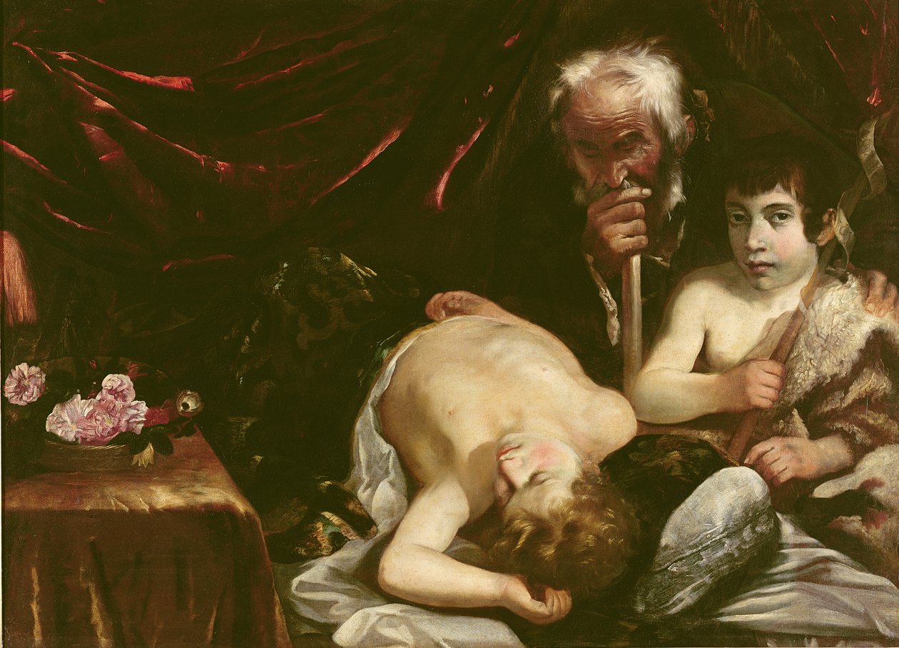 Parijs gezien vanaf de Hoogten van Montmartre (detail) door Jean d