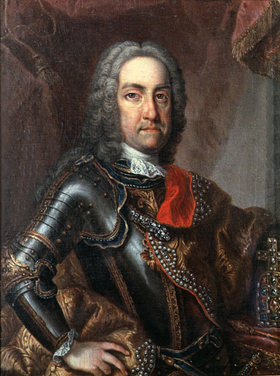 Karel VI (1685-1740) Heilige Roomse Keizer, vader van keizerin Maria Theresia van Oostenrijk (1717-80) 1762 (postuum portret) door Jean Étienne Liotard