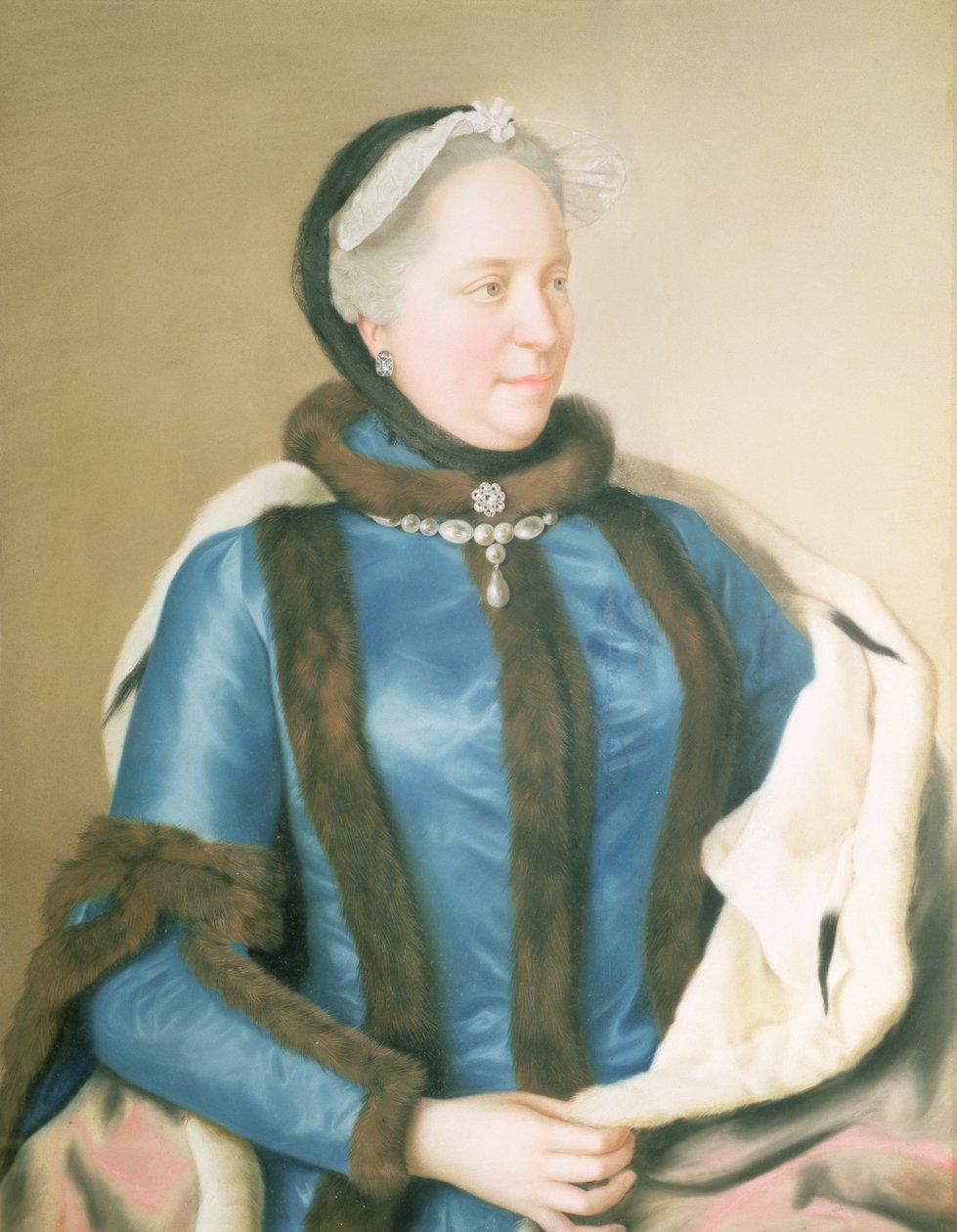 Keizerin Maria Theresia van Oostenrijk (1717-80) door Jean Étienne Liotard