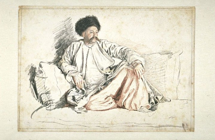 Portret van Mr Levett door Jean Étienne Liotard