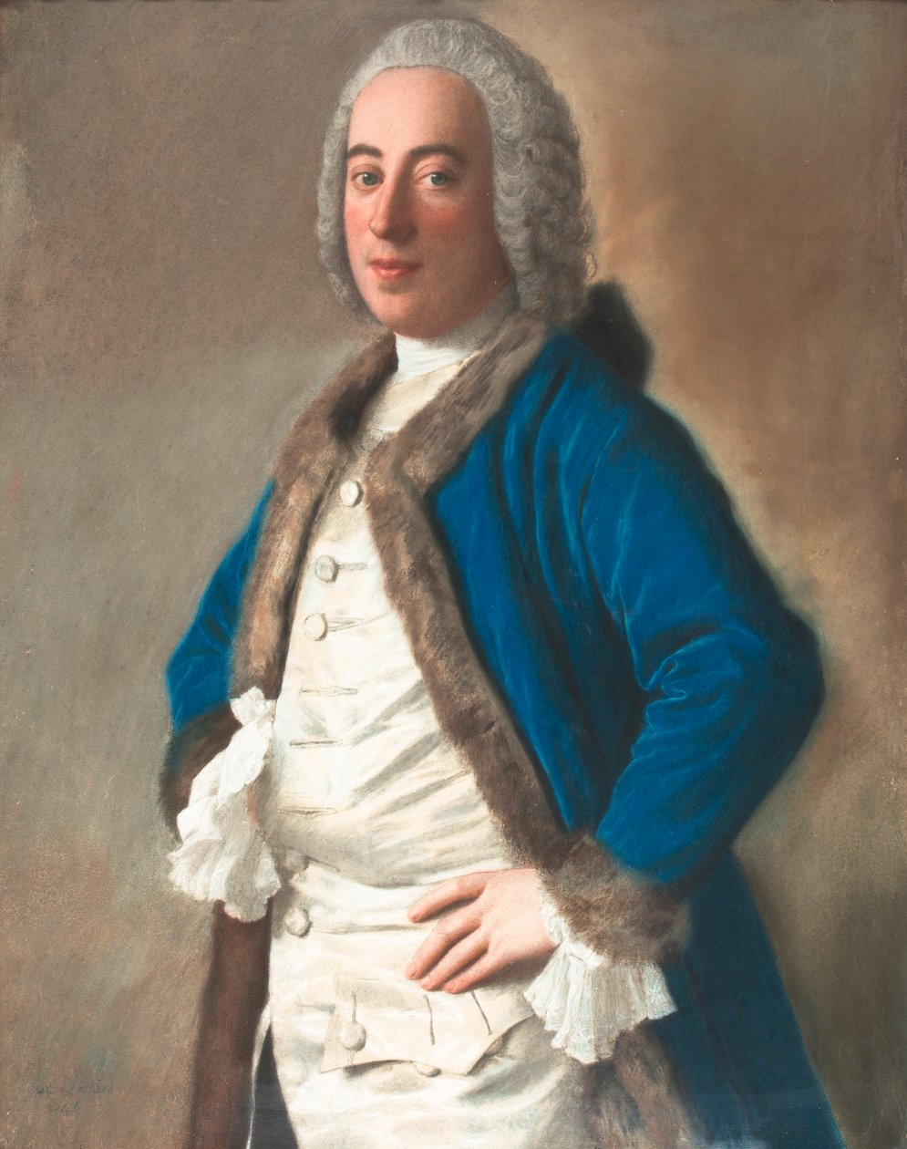 Portret van Monsieur Boère, koopman te Genua door Jean Étienne Liotard