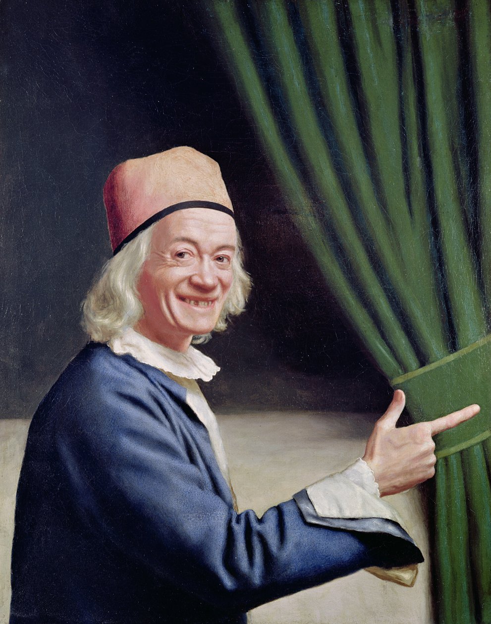 Zelfportret glimlachend, ca. 1770-73 door Jean Étienne Liotard