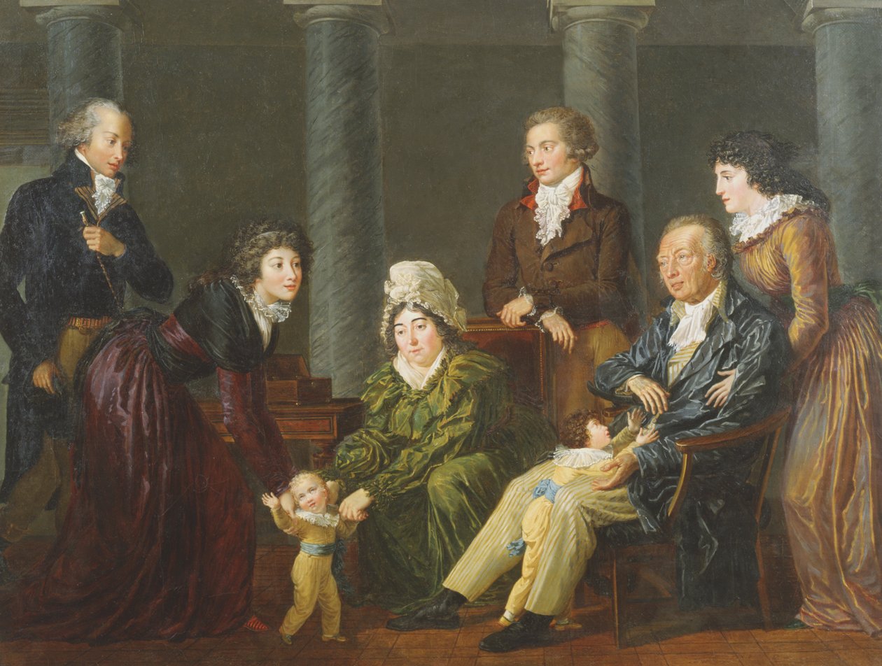 Portret van de familie door Jean Baptiste Frederic Desmarais