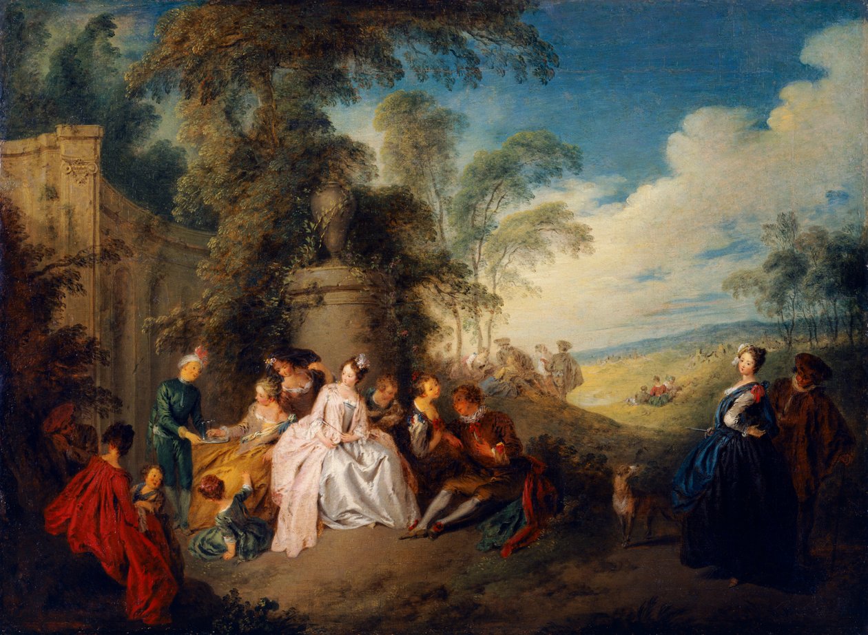 Fête Champêtre door Jean Baptiste Joseph Pater