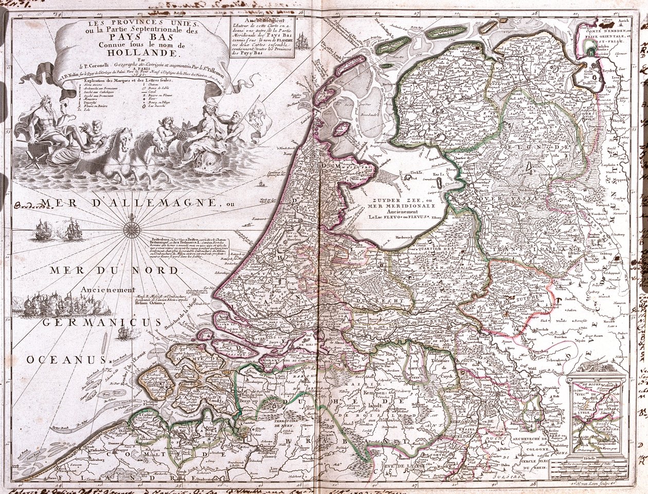 Nederland door Jean Baptiste Nolin