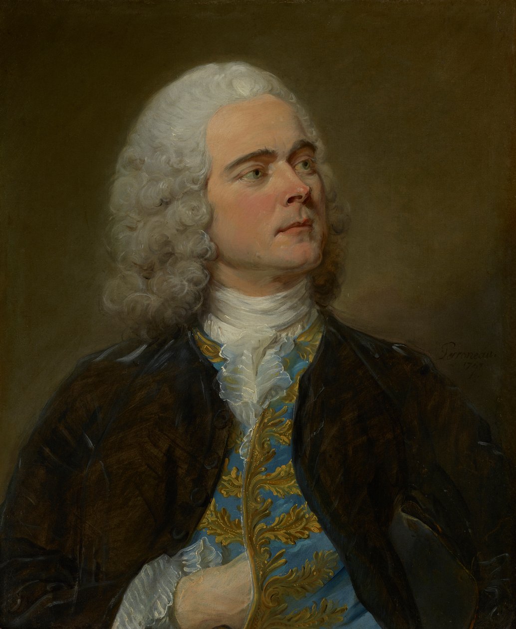 Charles-Francois Pinceloup de la Grange door Jean Baptiste Perronneau