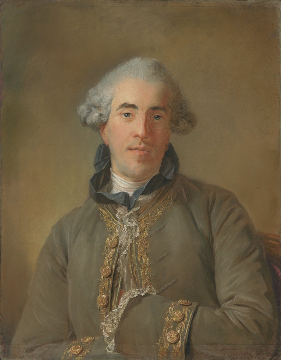 Portret van Théophile Van Robais door Jean Baptiste Perronneau