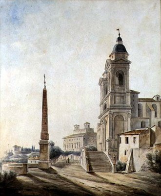 De Franse Academie in Rome door Jean Baptiste Philippe Cannissie