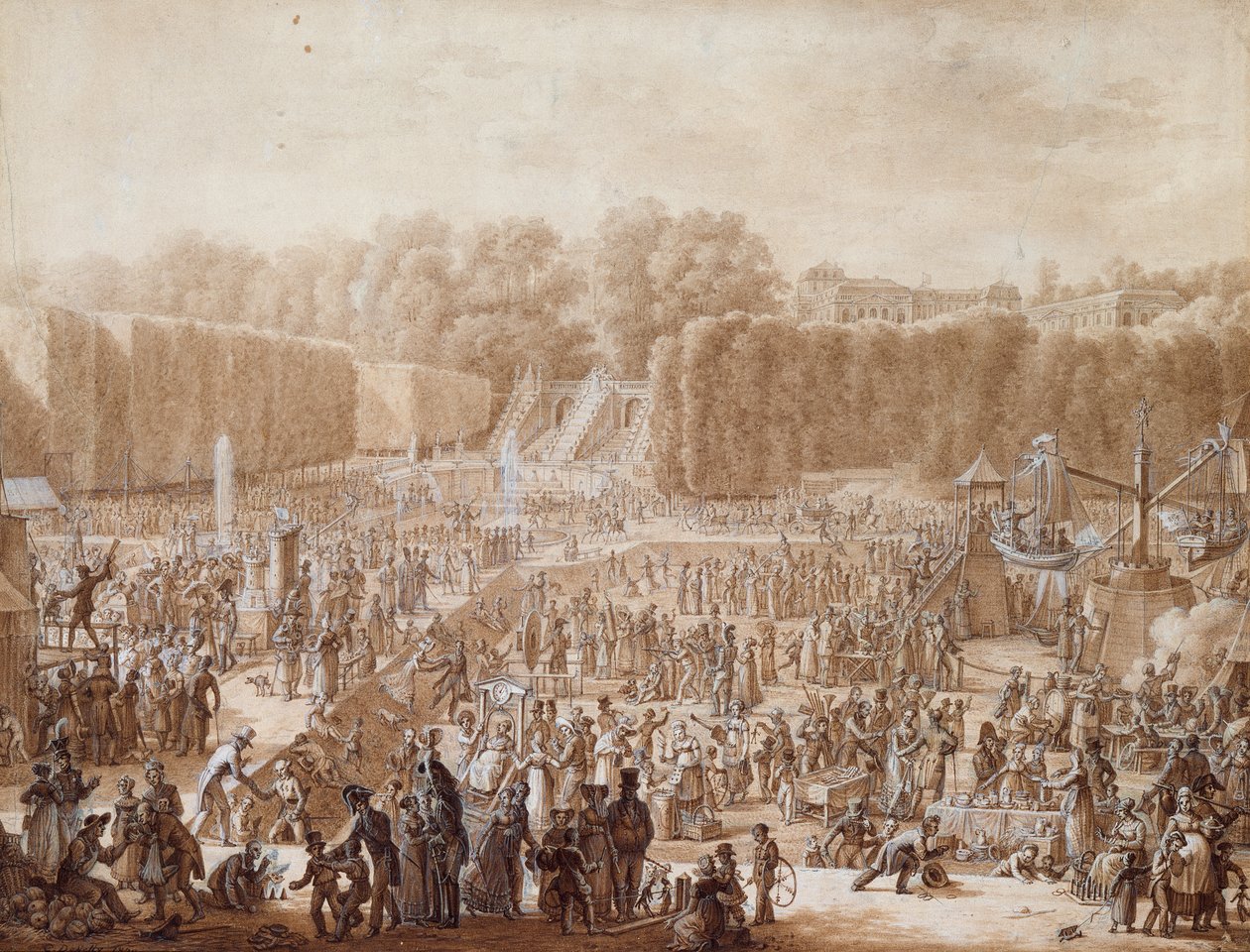 Feest van St. Cloud door Jean Charles Develly