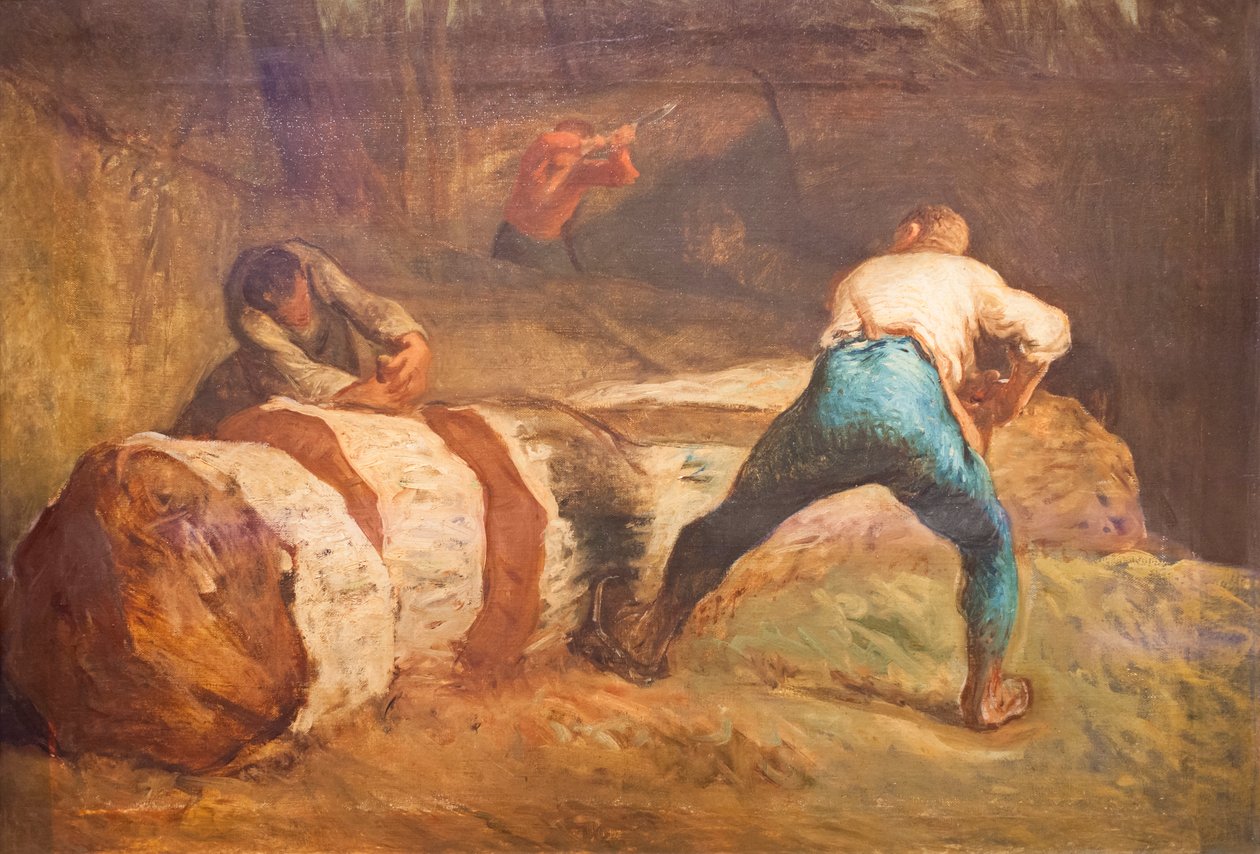 De houtzagers door Jean Francois Millet