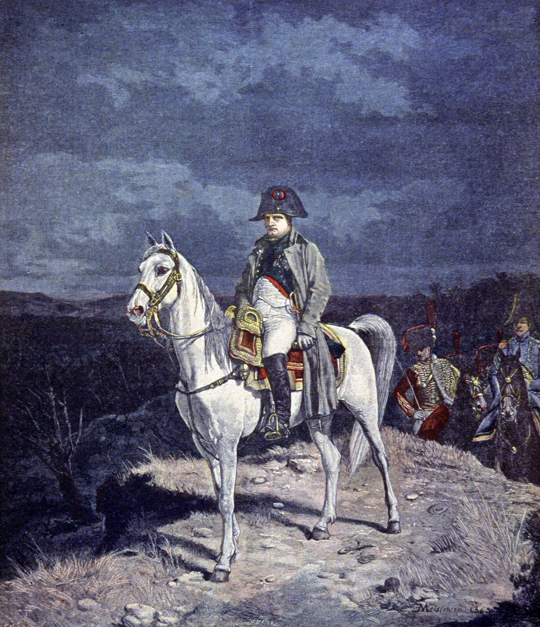 Napoleon door Jean Louis Ernest (after) Meissonier