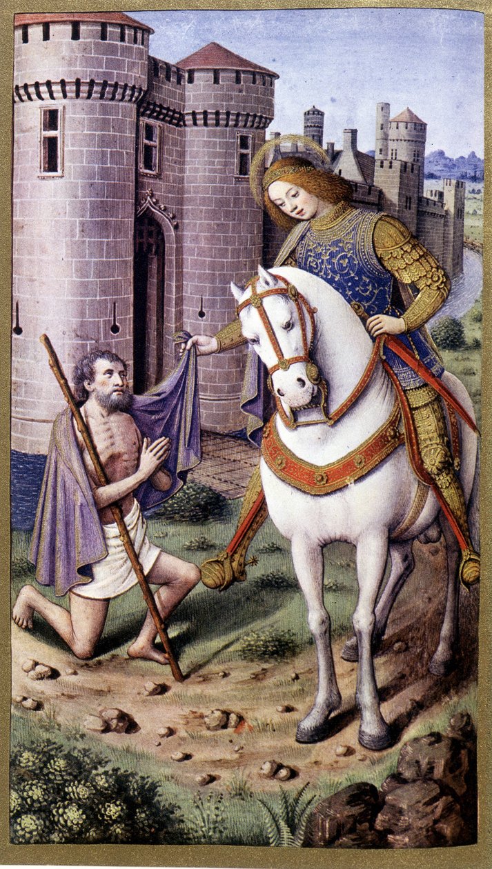 Sint Martinus na Jean Bourdichon door Jean (after) Bourdichon