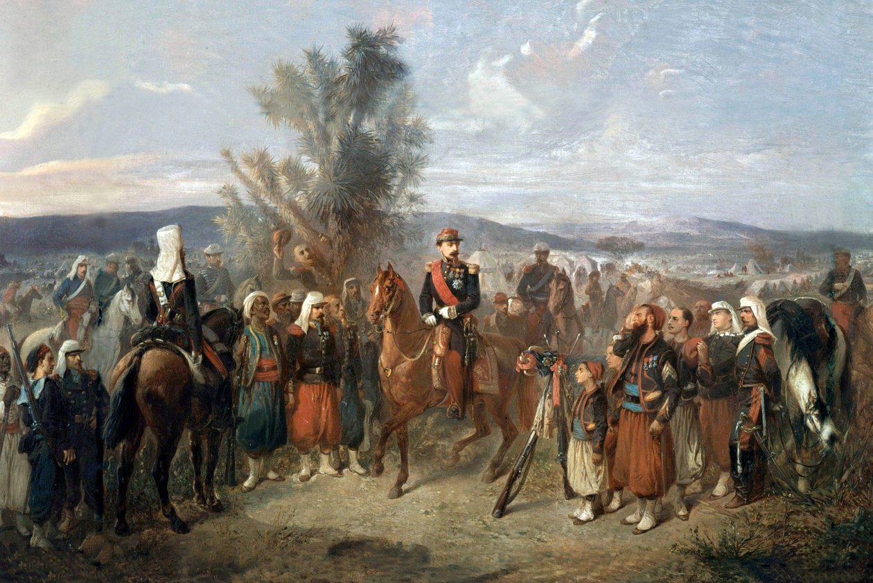 Napoleon III in Algerije door Jean Adolphe Beauce