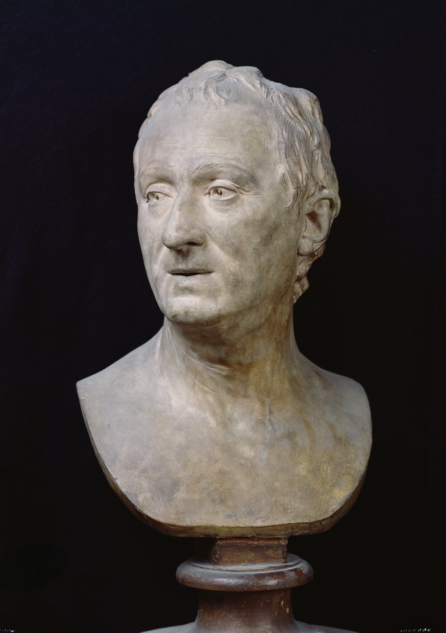 Buste van Denis Diderot, 1775 door Jean Antoine Houdon