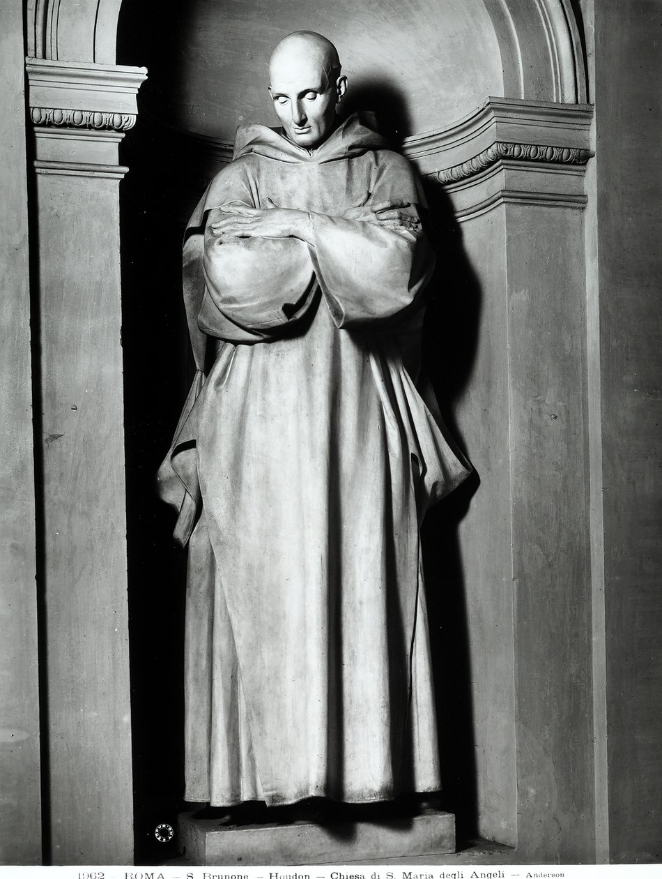 Sint Bruno van Keulen door Jean Antoine Houdon