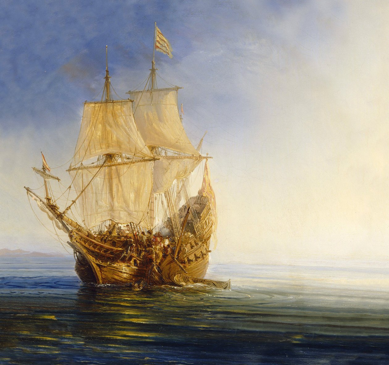 Een galei veroveren door Jean Antoine Theodore Gudin