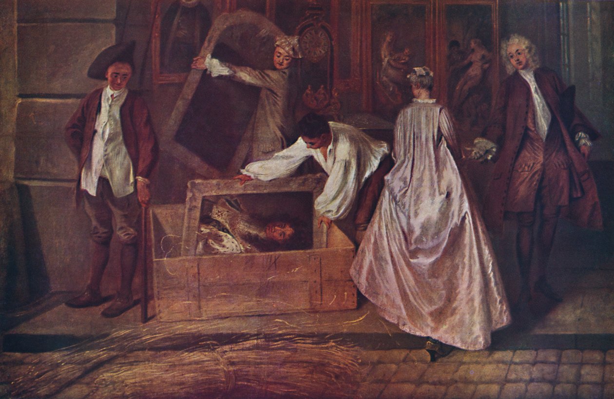 LEnseigne de Gersaint (fragment) door Jean Antoine Watteau