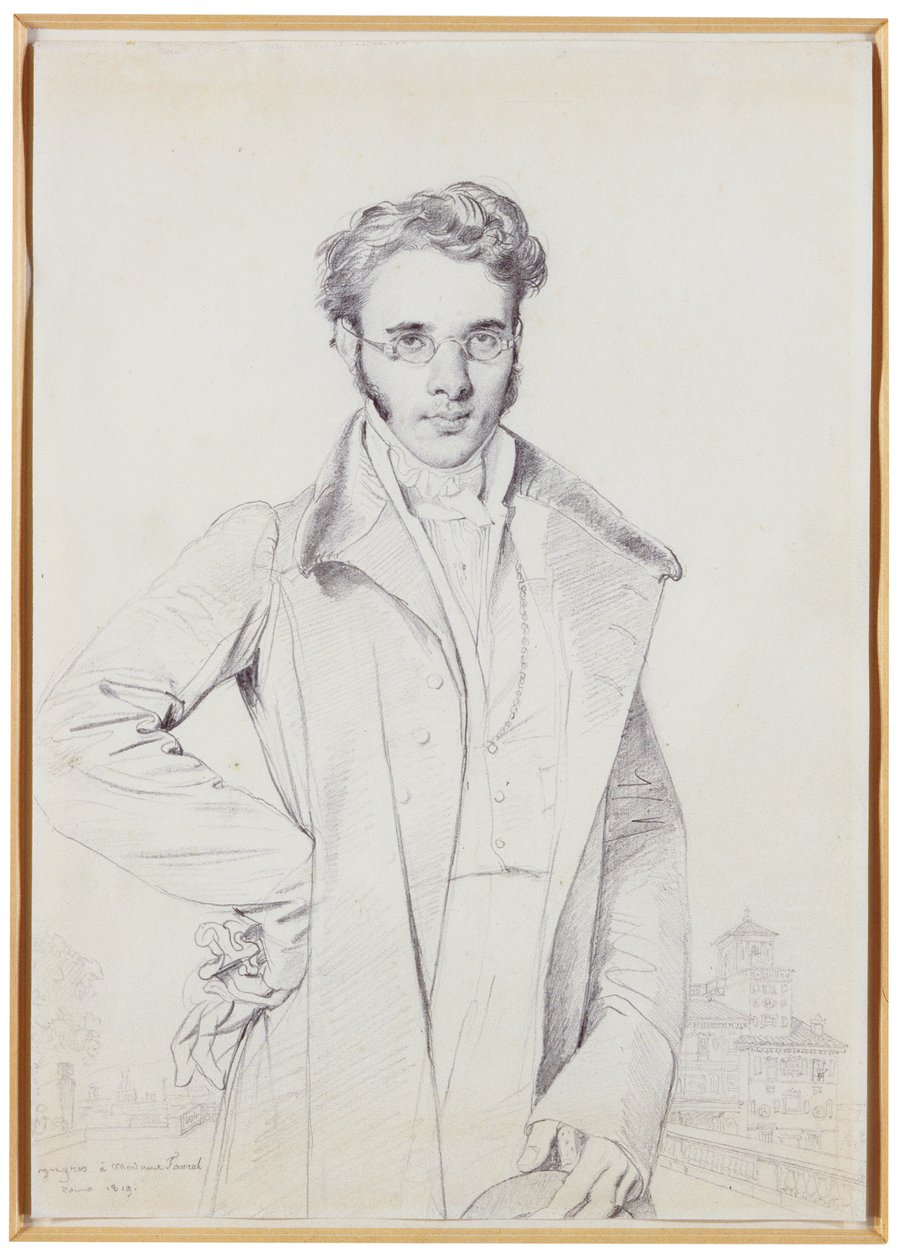 André-Benoît Barreau, genaamd Taurel, 1819 door Jean Auguste Dominique Ingres