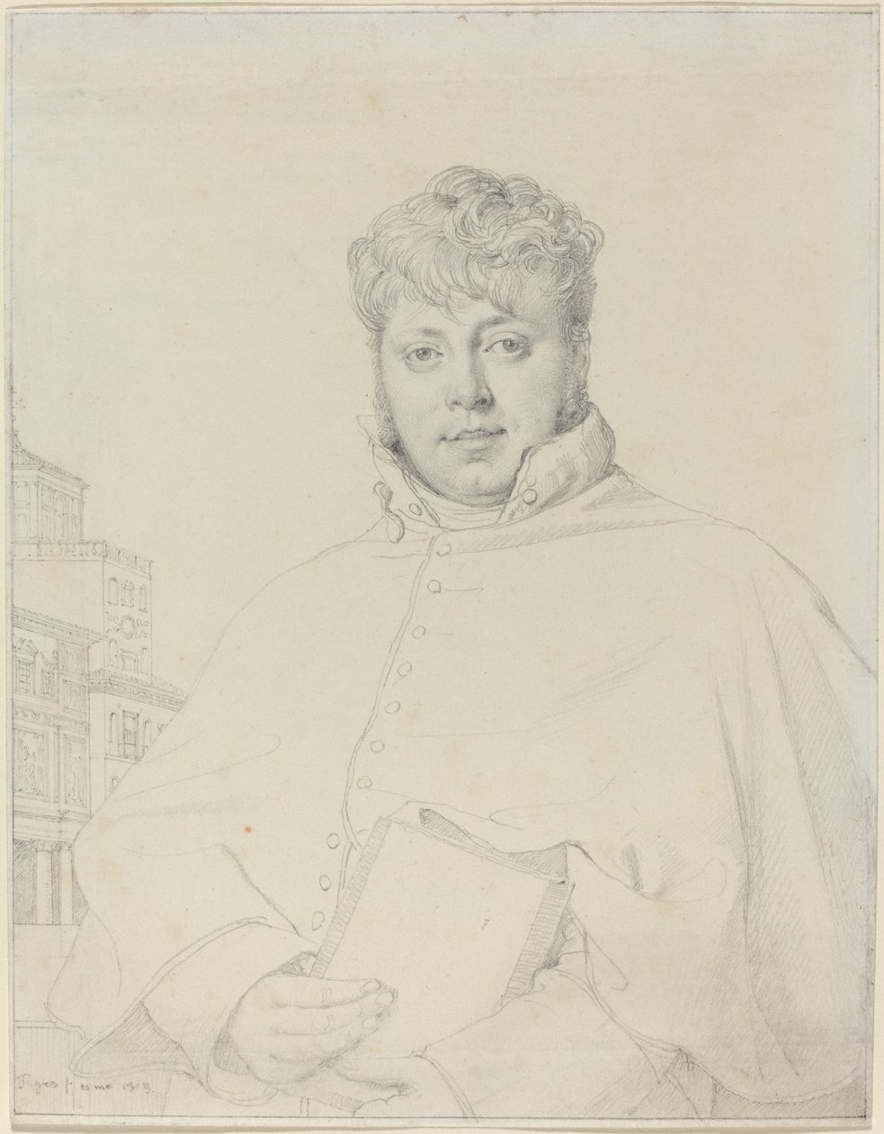 Auguste-Jean-Marie Guénepin door Jean Auguste Dominique Ingres