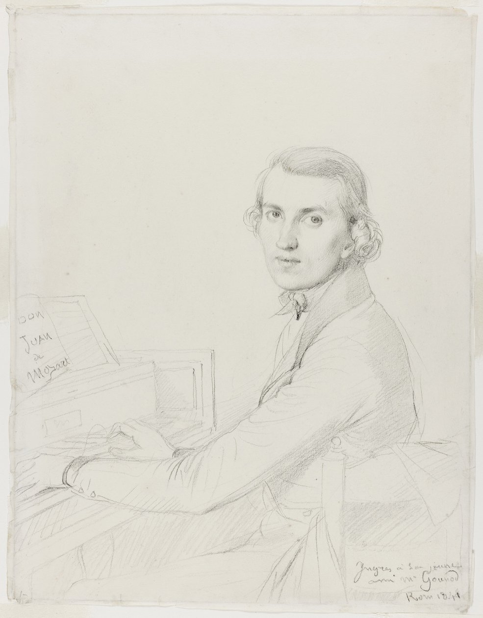 Charles Gounod, 1841 door Jean Auguste Dominique Ingres