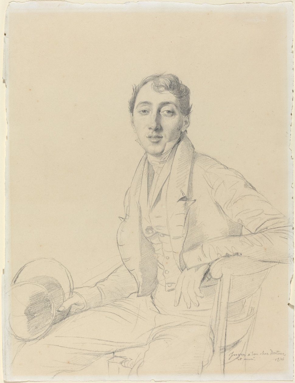 Dr. Louis Martinet door Jean Auguste Dominique Ingres