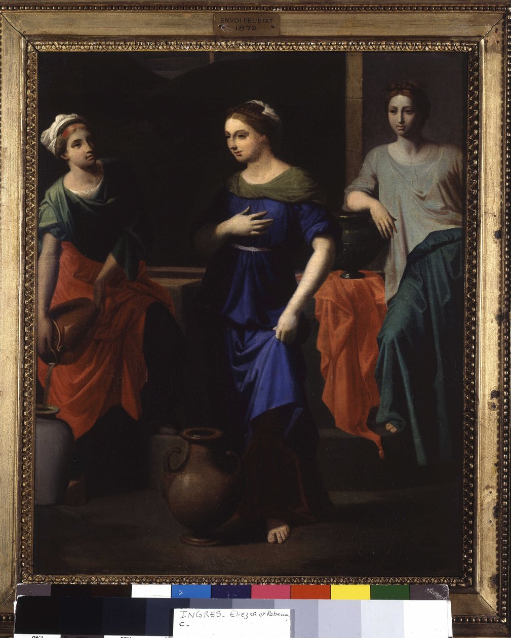Eliezer en Rebecca door Jean Auguste Dominique Ingres