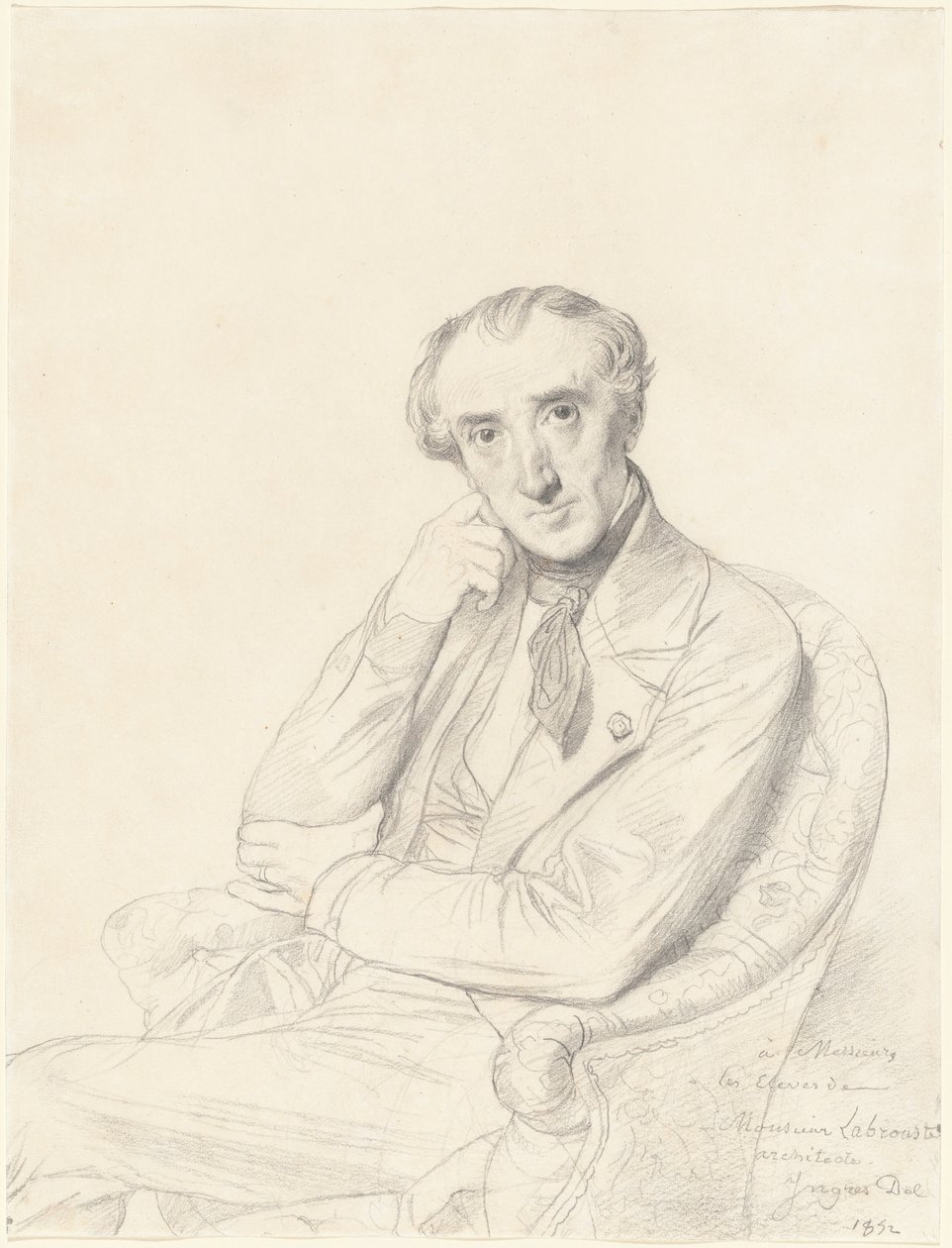 Henri Labrouste door Jean Auguste Dominique Ingres