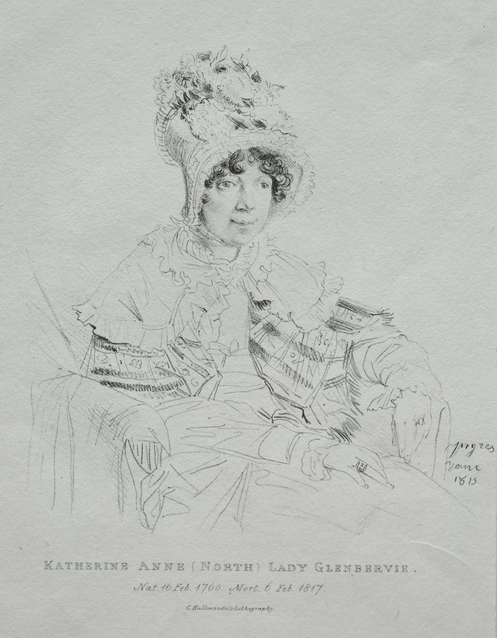Katherine Anne Lady Glenbervie door Jean Auguste Dominique Ingres