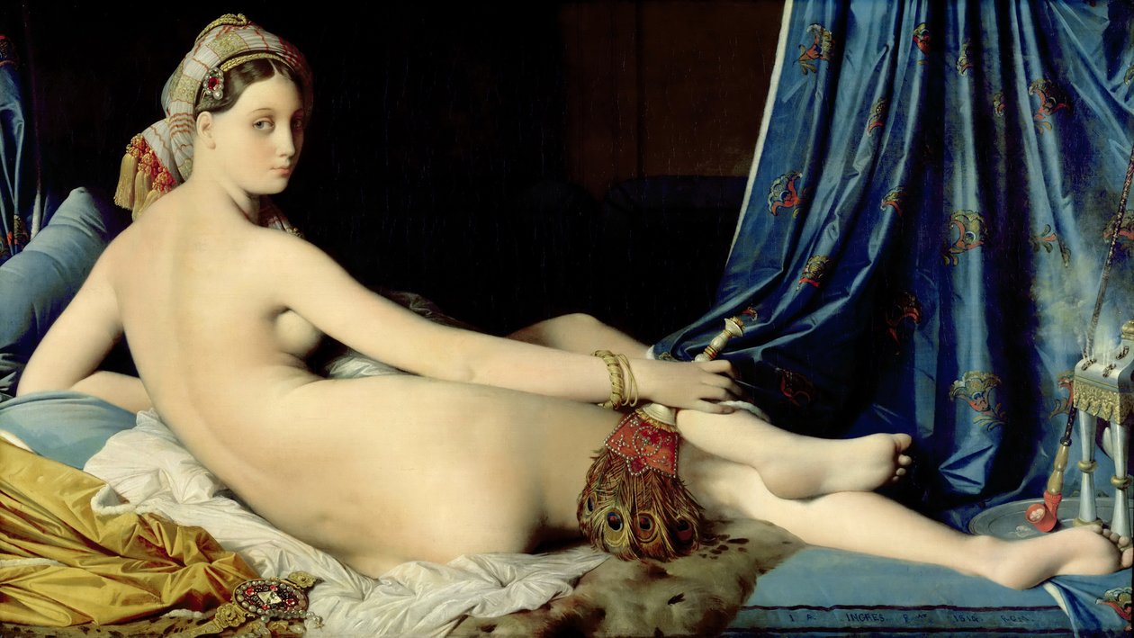 La Grande Odalisque door Jean Auguste Dominique Ingres
