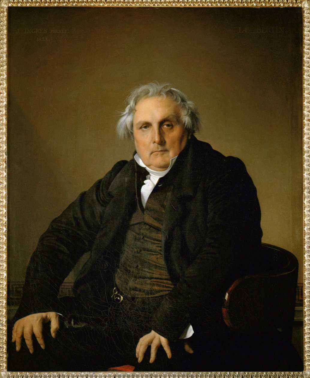 Louis Francois Bertin, uitgever ... door Jean Auguste Dominique Ingres