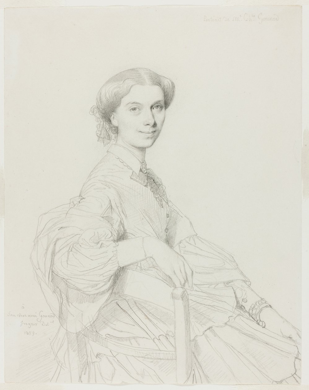 Madame Charles Gounod door Jean Auguste Dominique Ingres