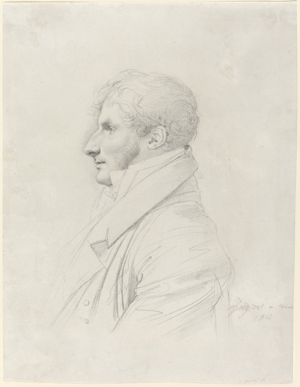 Philippe Mengin de Bionval door Jean Auguste Dominique Ingres