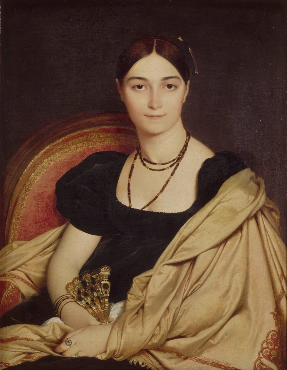 Portret van Madame Duvaucey door Jean Auguste Dominique Ingres