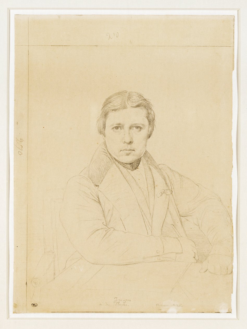 Zelfportret van de kunstenaar ... door Jean Auguste Dominique Ingres