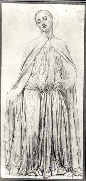 St. Adelaide, 1842 door Jean Auguste Dominique Ingres