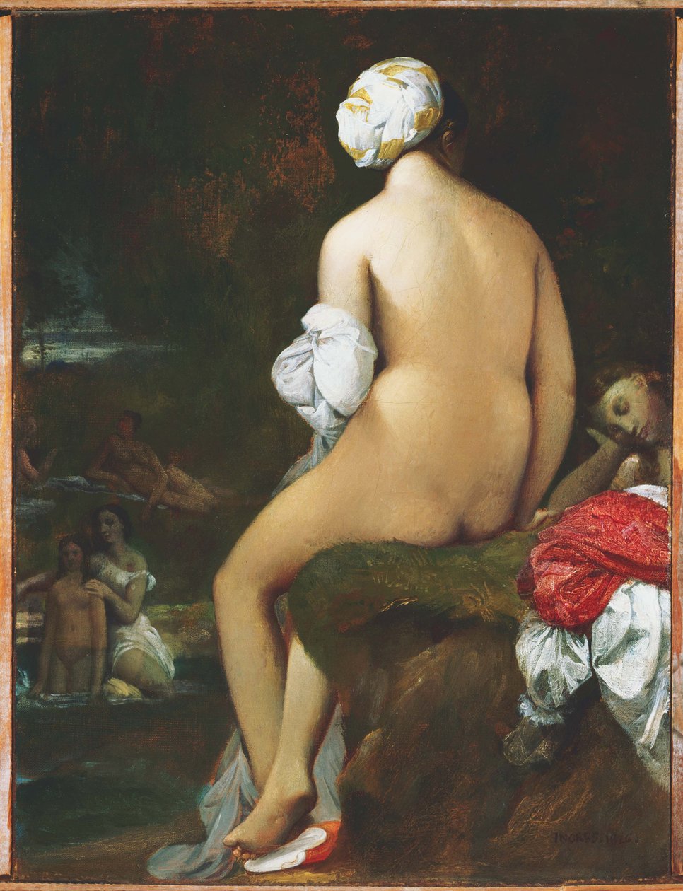 De kleine bader door Jean Auguste Dominique Ingres