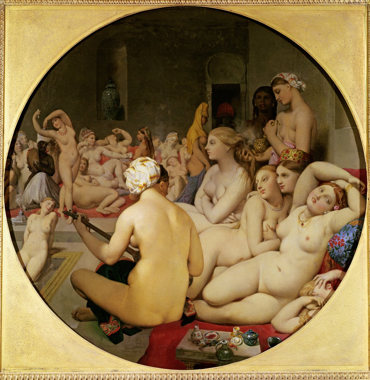 Het Turkse bad door Jean Auguste Dominique Ingres