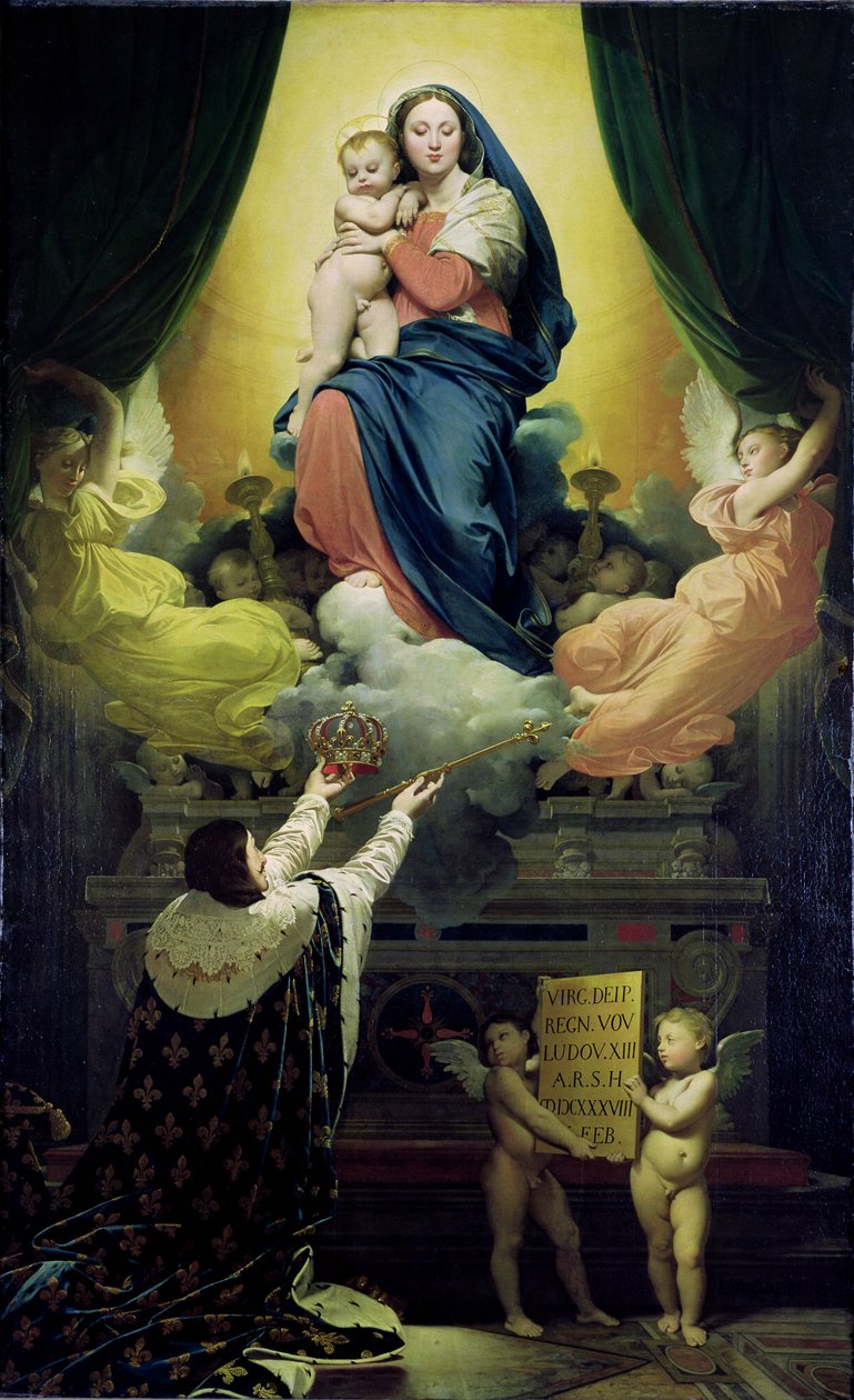 De Gelofte van Lodewijk XIII door Jean Auguste Dominique Ingres