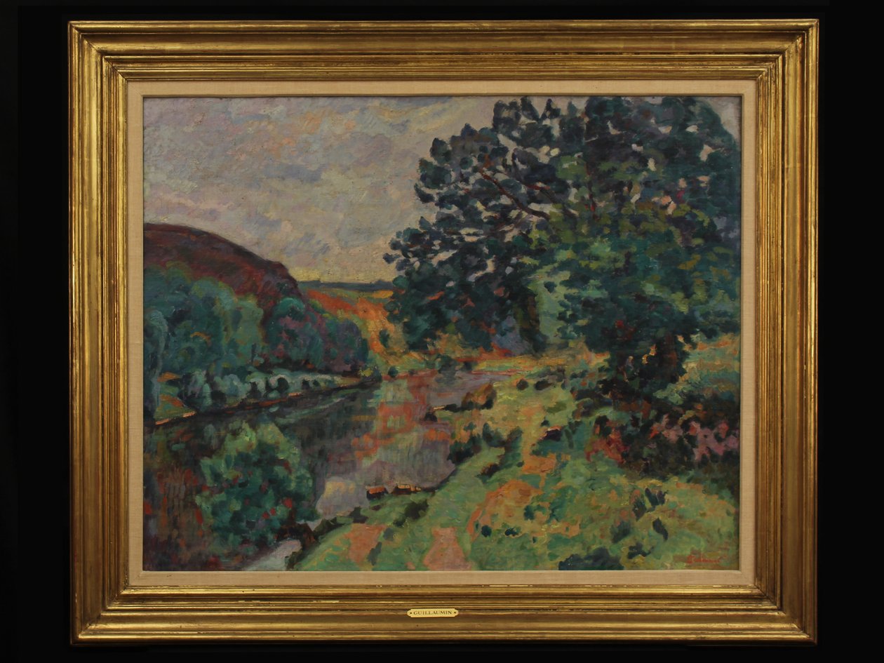 Rivierlandschap, c.1910 door Jean Baptiste Armand Guillaumin
