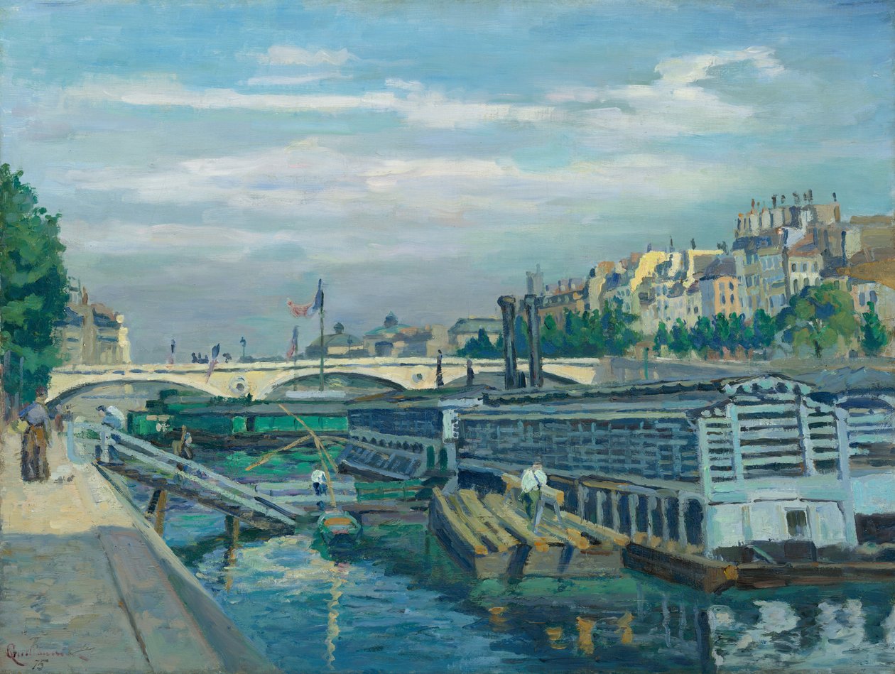 De Brug van Lodewijk Philippe door Jean Baptiste Armand Guillaumin