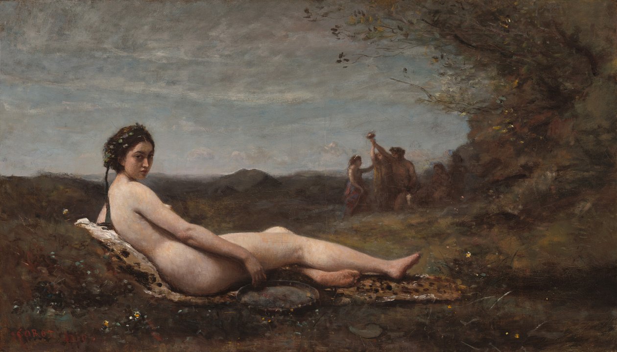 De Rust door Jean Baptiste Camille Corot