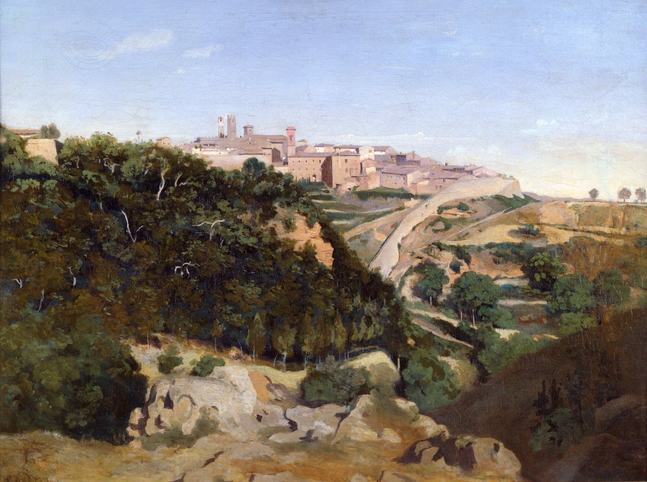 Volterra door Jean Baptiste Camille Corot
