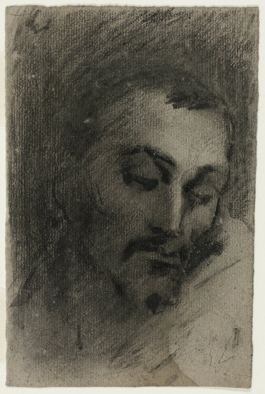 Hoofd van een man door Jean Baptiste Carpeaux