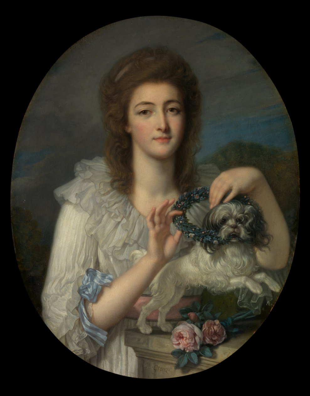 Prinses Varvara Nikolaevna Gagarina, c.1780-82 door Jean Baptiste Greuze