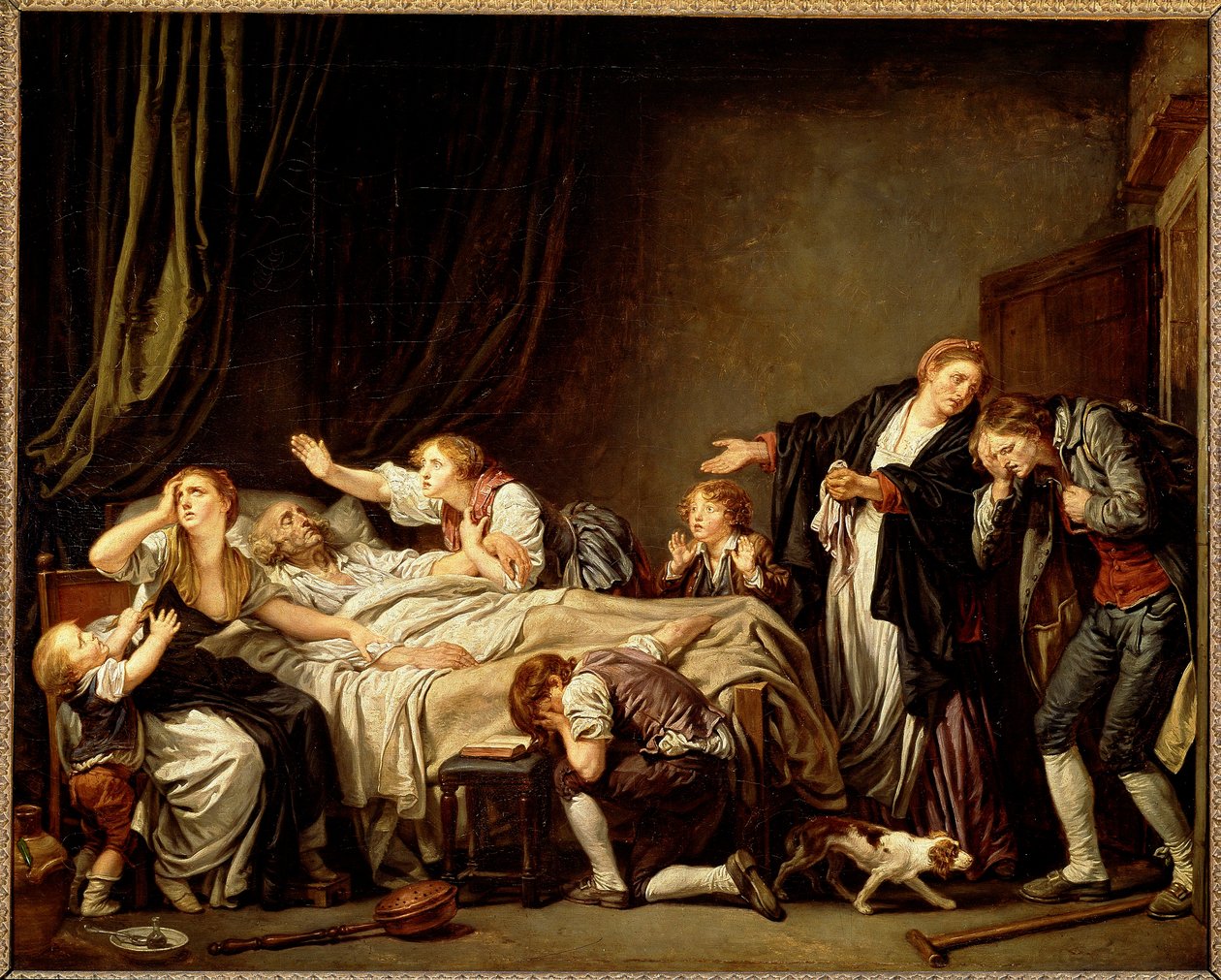 De gestrafte zoon door Jean Baptiste Greuze