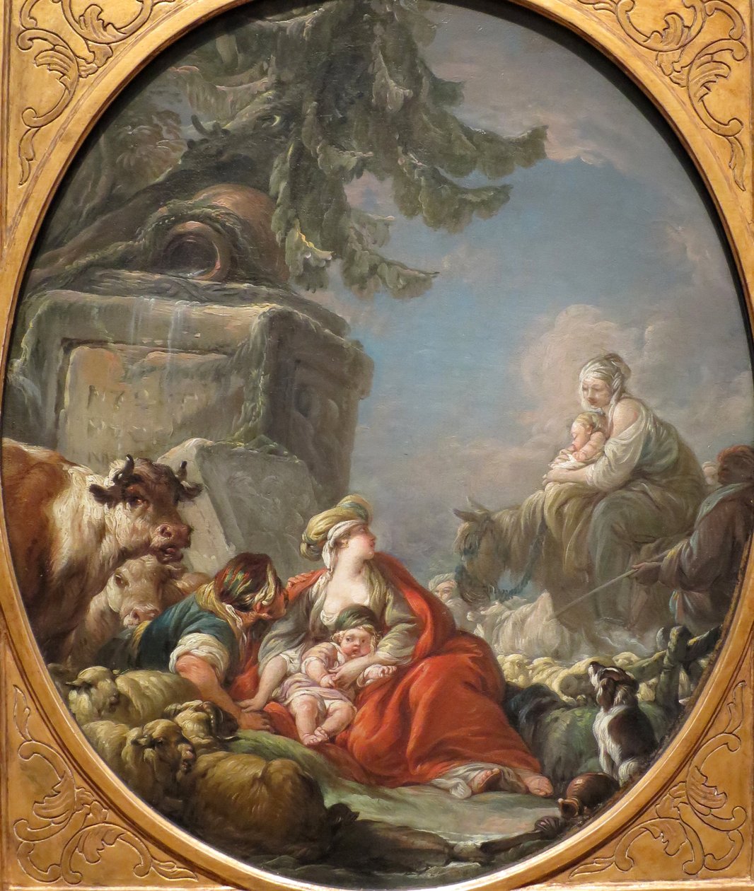 Rest van de herders door Jean Baptiste Henri Deshays